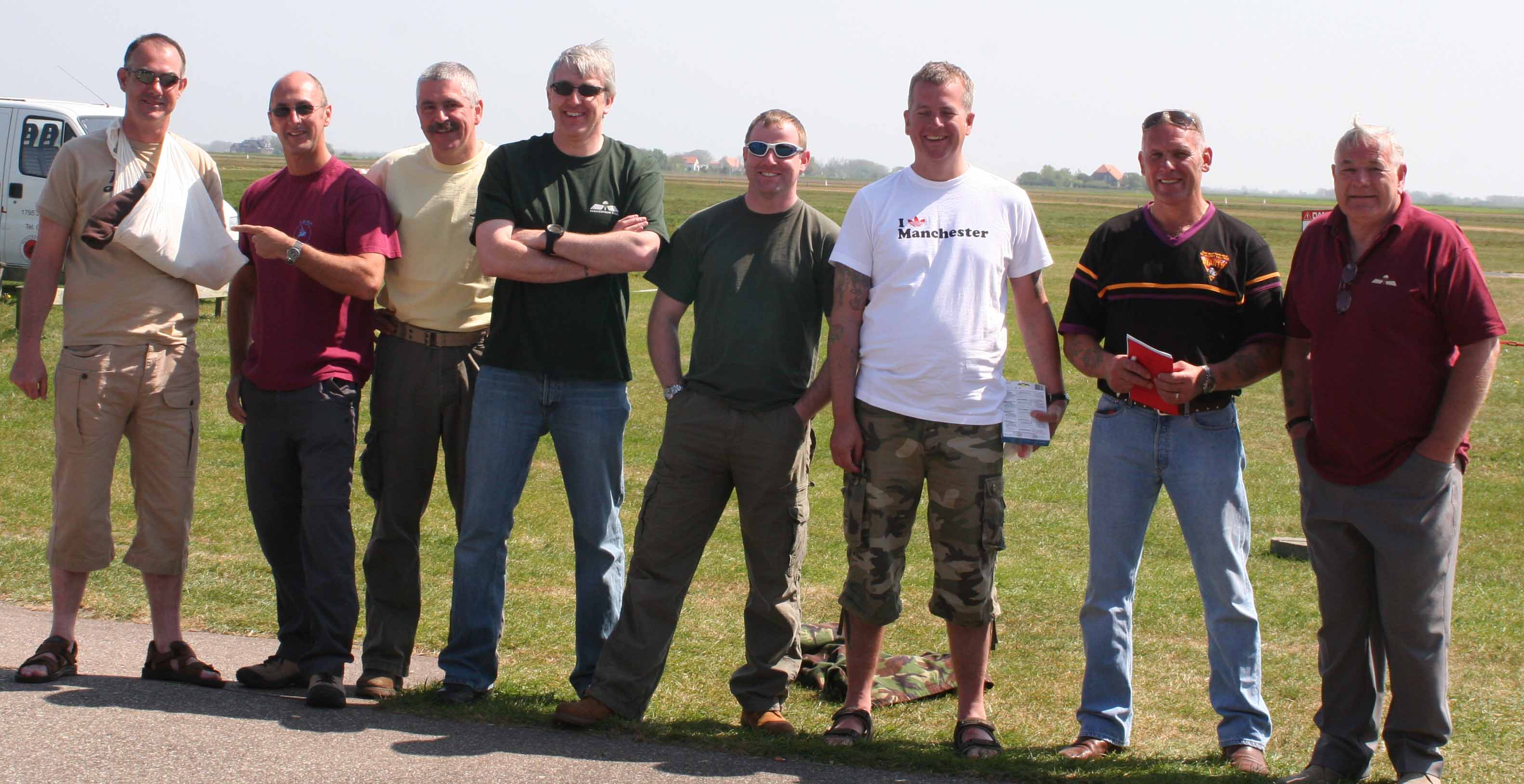 the team at course end - Sean, Kaiser, Mike, Paul, Chris, Tommy, Mick & Graeme 